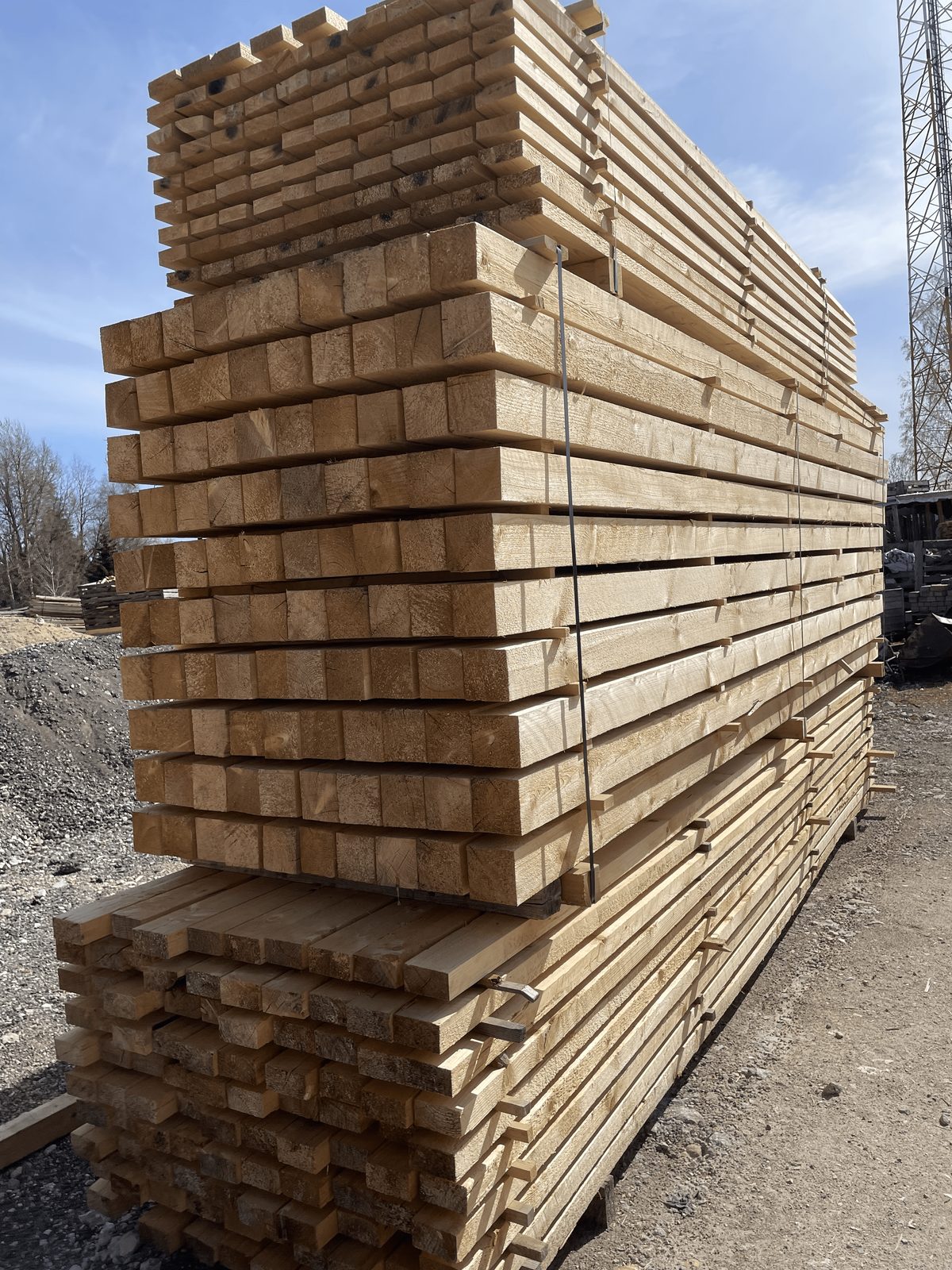 Viga de madera para construcción 32×100 mm